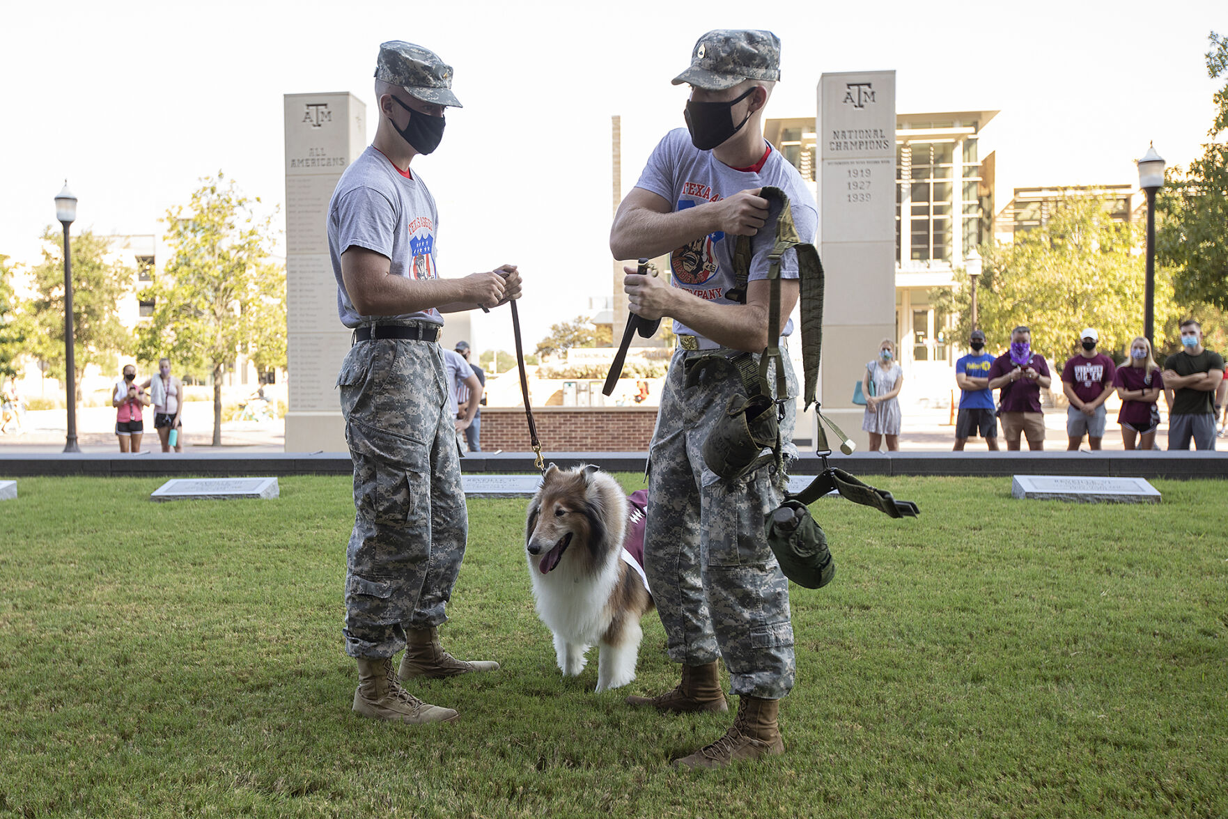Reveille IX handler ceremony
